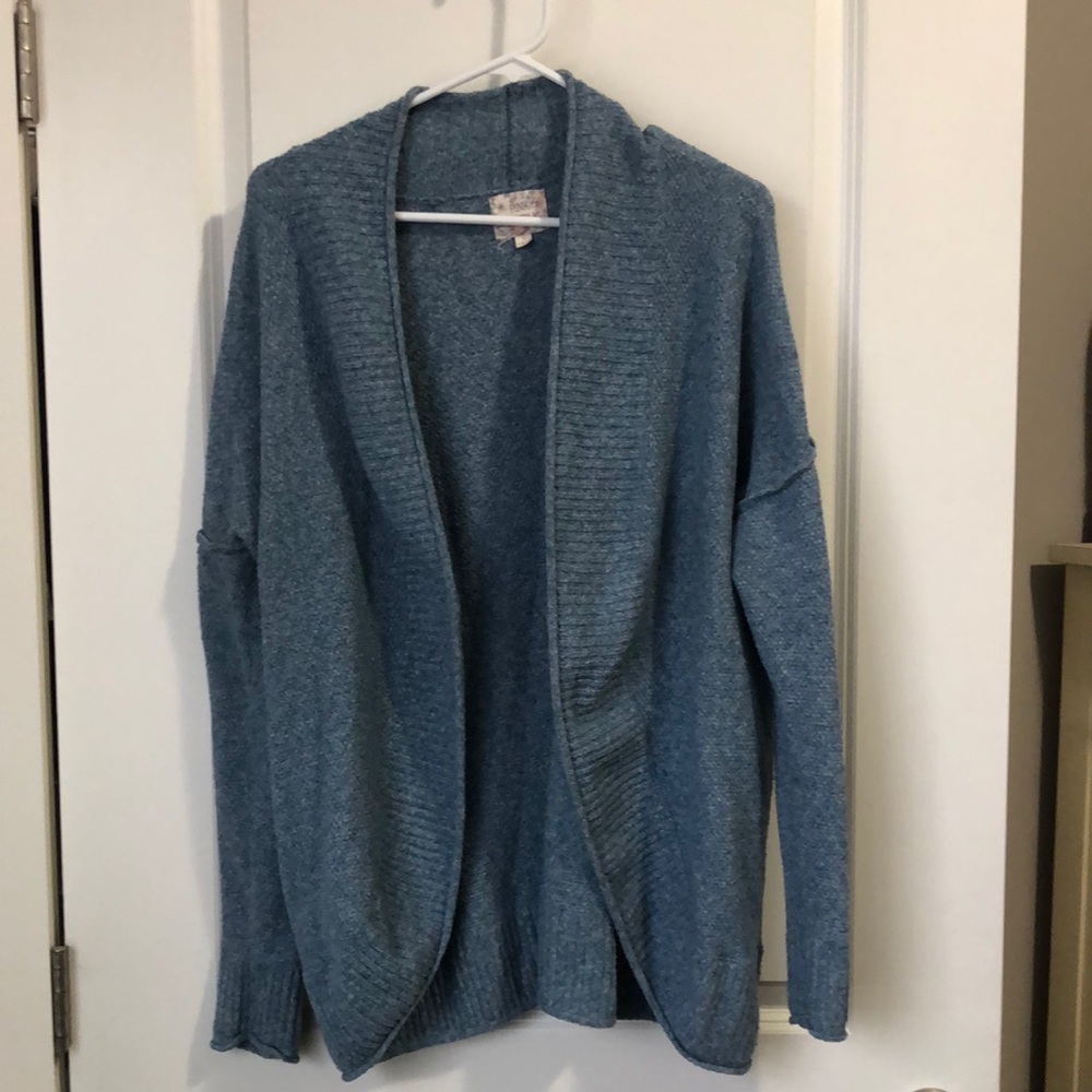 Pink Republic Cardigan Sweater. Blue. Size Large